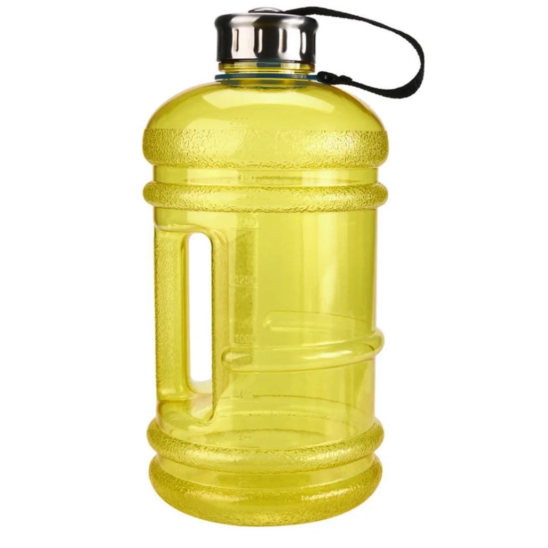 My bottle 2.2L большой емкости бутылки для воды для спорта на открытом воздухе тренажерный зал Половина галлонов фитнес тренировка Кемпинг бег тренировка бутылка - Цвет: yellow