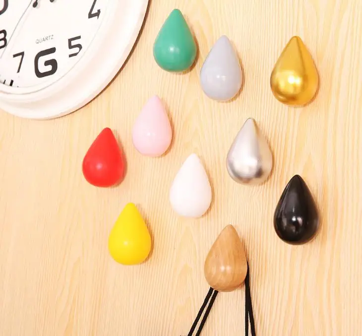 ORGANBOO 1 шт. простая креативная настенная вешалка для одежды крючки с каплями воды