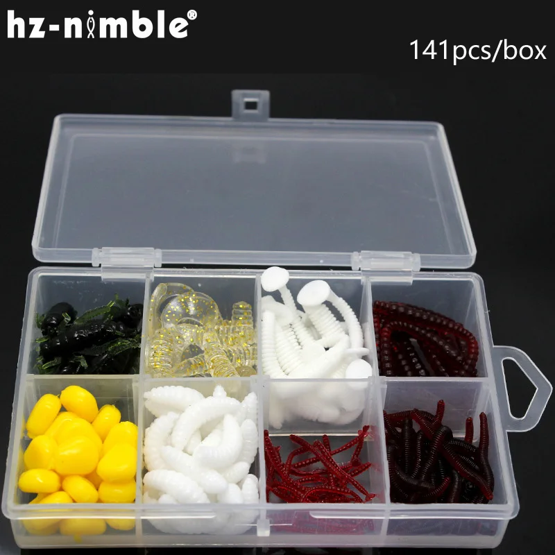 141 ⑤ кор. рыболовные приманки хлеб жучок земляной червь креветки насекомые