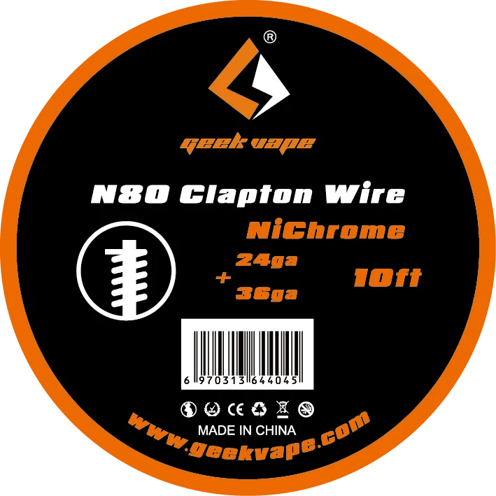 

Original 10ft Geekvape N80 Clapton Wire GeekVape Wire for Electronic Cigarette RDA RTA RDTA Atomizer DIY Coils