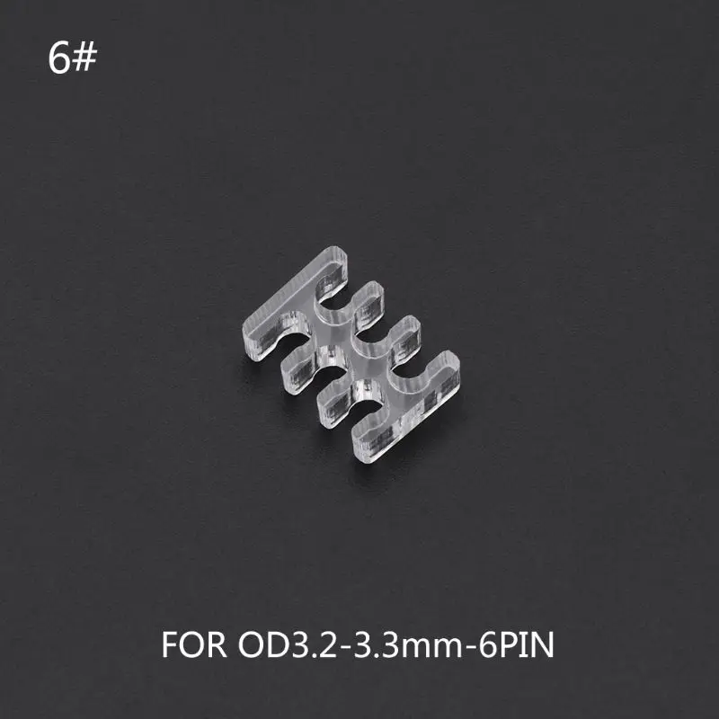 1 шт. новый акриловый открытый 4Pin 5Pin 6Pin 8Pin 24Pin кабель гребень для 2 мм рукава