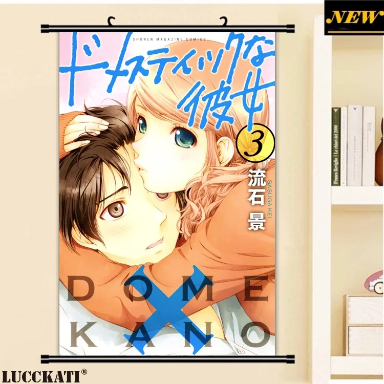 40X60 см домашний na Kanojo задница бюстгальтер грудь держать голый сексуальный лоли комотик мультфильм аниме Настенная картина плакат прокрутки холст живопись