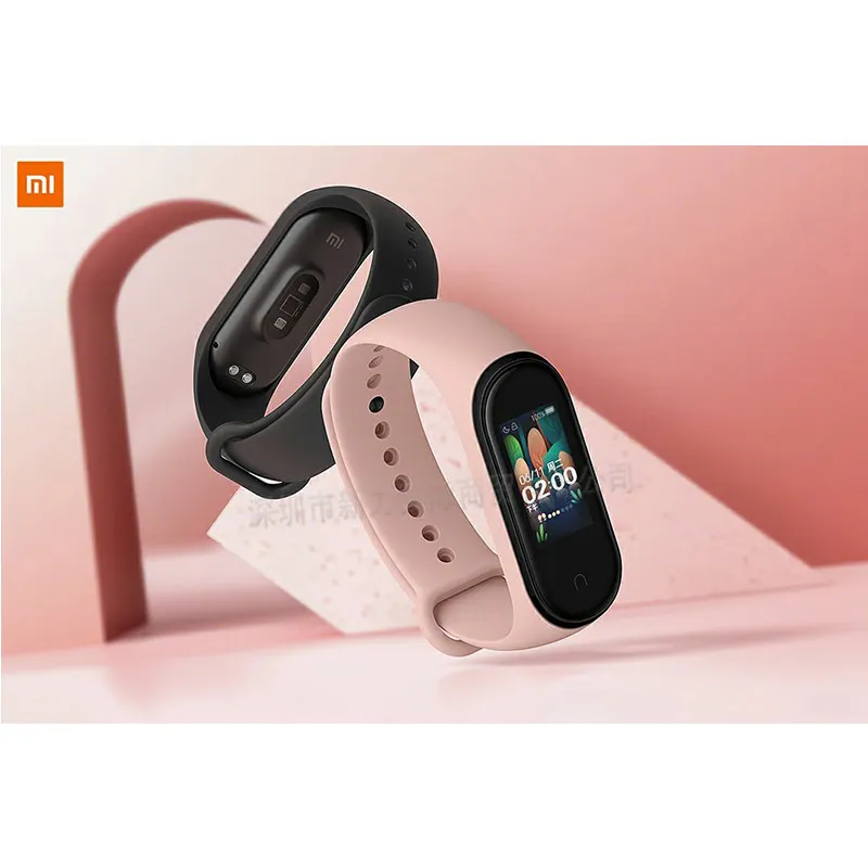 Глобальная версия Xiaomi mi 4 Смарт-часы браслет mi Band 4 браслет сердечного ритма фитнес цветной экран Bluetooth 5,0 китайский