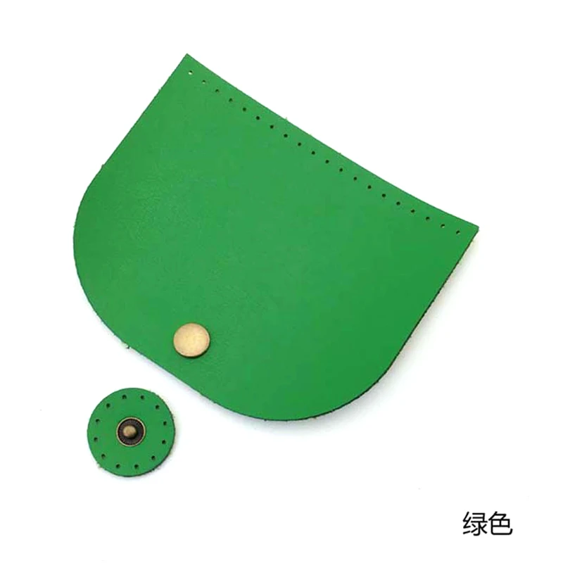 Green 5 шт., сумка 10x12 см, откидная крышка из искусственной кожи, сменная ручная работа, ручная работа, сумка на плечо, чехол с замком, аксессуары KZ0095 - Цвет: Green