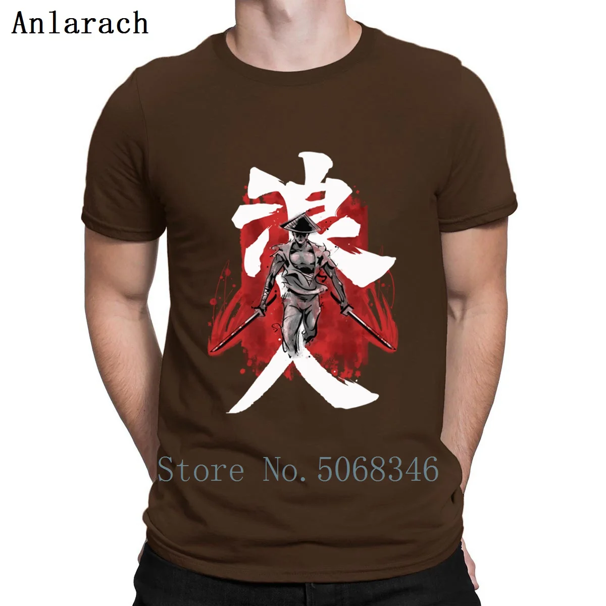 Ronin Kanji японская футболка Хлопковая весенняя одежда Европейский размер Design