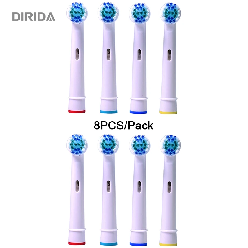 8 шт/2 упаковки сменная электрическая зубная щетка головка для Braun Oral B мягкая