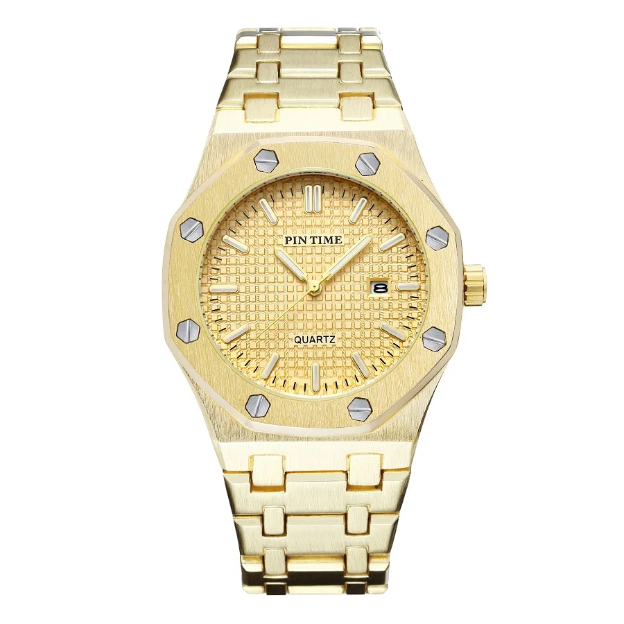 Relogio Masculino люксовый бренд PINTIME мужские часы из нержавеющей стали водонепроницаемые спортивные мужские s кварцевые часы для бизнеса мужские наручные часы