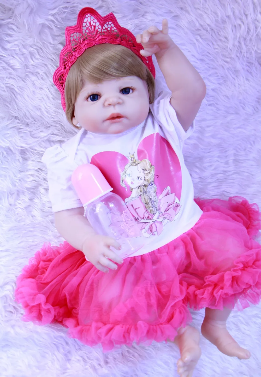 Реалистичная силиконовая кукла-младенец Кукла для купания подарок на день