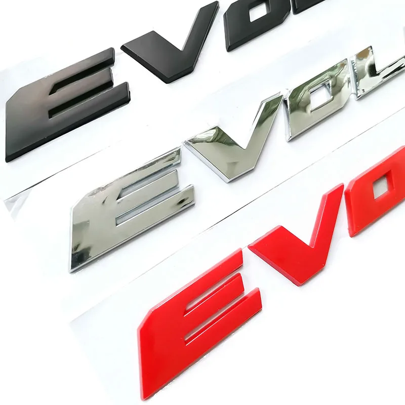 Evolution X Letters ABS пластик Стайлинг автомобиля эмблема значки автомобильный фитинг