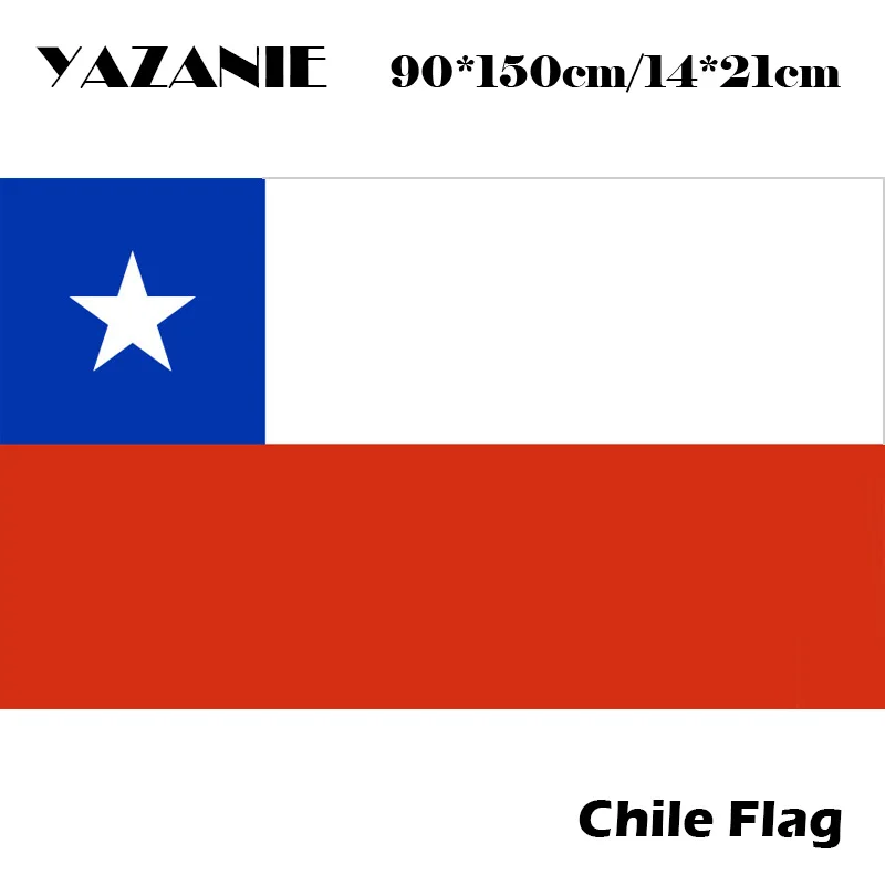 YAZANIE 90x150 см Чили Флаг 100% полиэстер чилийские флаги и баннеры Национальный