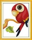 Хлопковый вышитый крест с изображением попугая, 11CT, 14CT, ручная работа, набор крестиков с животными, вышивка, рукоделие