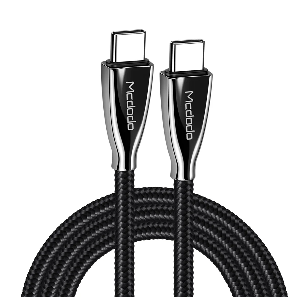 Mcdodo PD 60 Вт usb type C-USB C кабель для samsung Galaxy S9 Plus Note 9 QC 4,0 3A быстрое зарядное устройство для huawei OPPO type C устройств - Цвет: Black