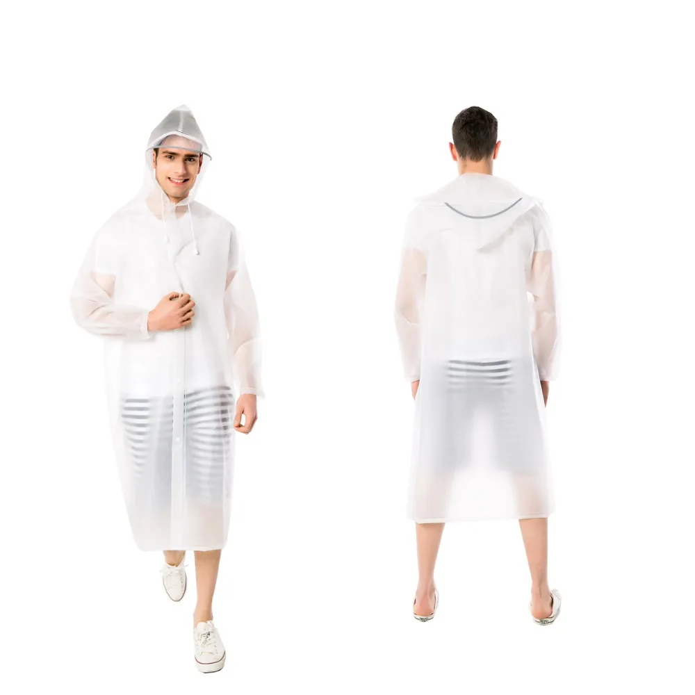 High quality Fashion soft Raincoats Reflective Strip Rain Coat With Breathable Mesh Outdoors Rainwear Hooded Woman And Man Unive | Дом и сад