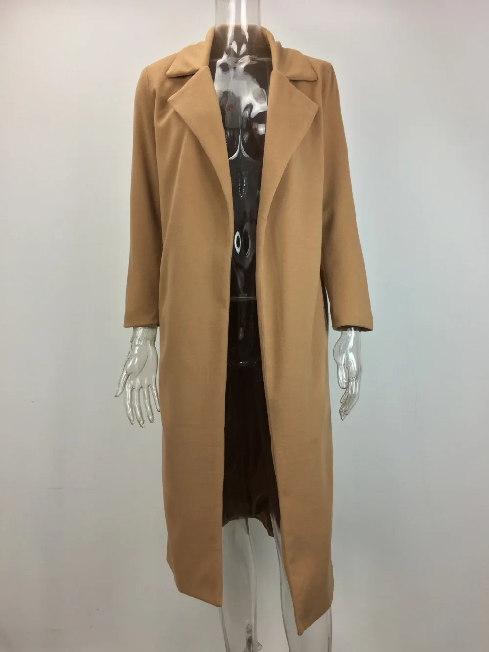 

Vogue Nice Coat Women Jacket Female Overcoat Female Winter Autumn Slim Long Woolen Coat Woolen Outerwear Casaco