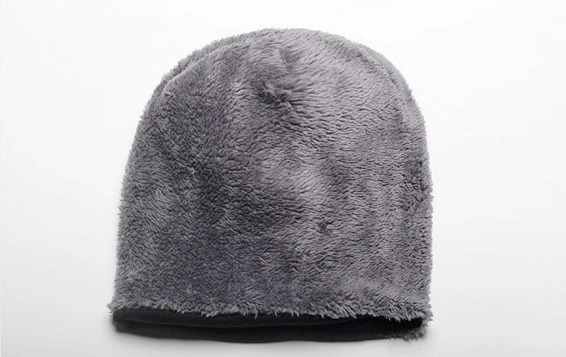 NUZADA Зимние головные уборы для мужчин и женщин Skullies Beanie Hat Hedging cap Мужская плюс пух двухслойная ткань теплая зимняя шапка s Beanies