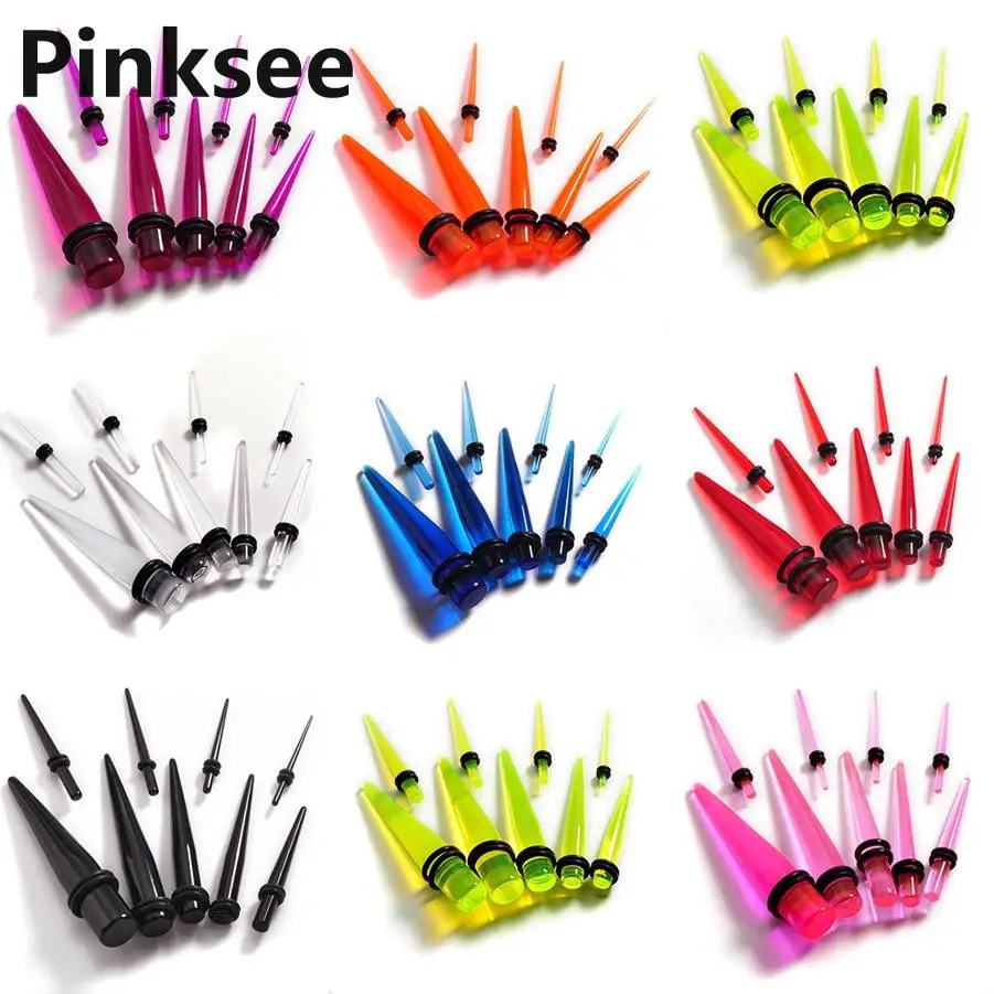 Смешанный набор из 18 штук носилки для ушей расширитель шипов вилок туннелей