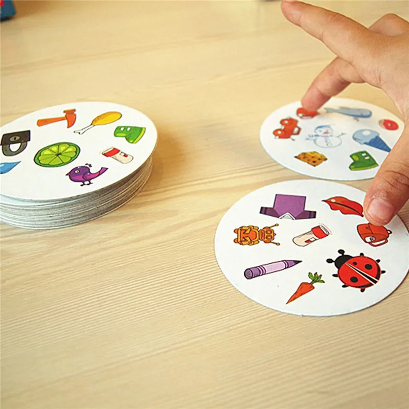 Игровая карта Spot It двусторонняя быстро развивающаяся доска для наблюдения