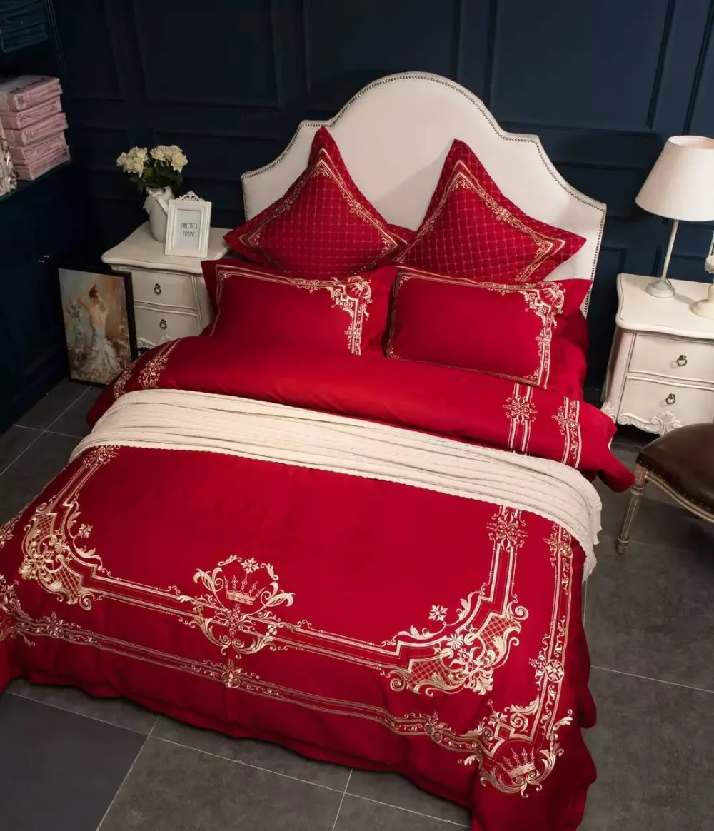 Роскошный комплект постельного белья для отеля 100% Комплект из длинного степлера