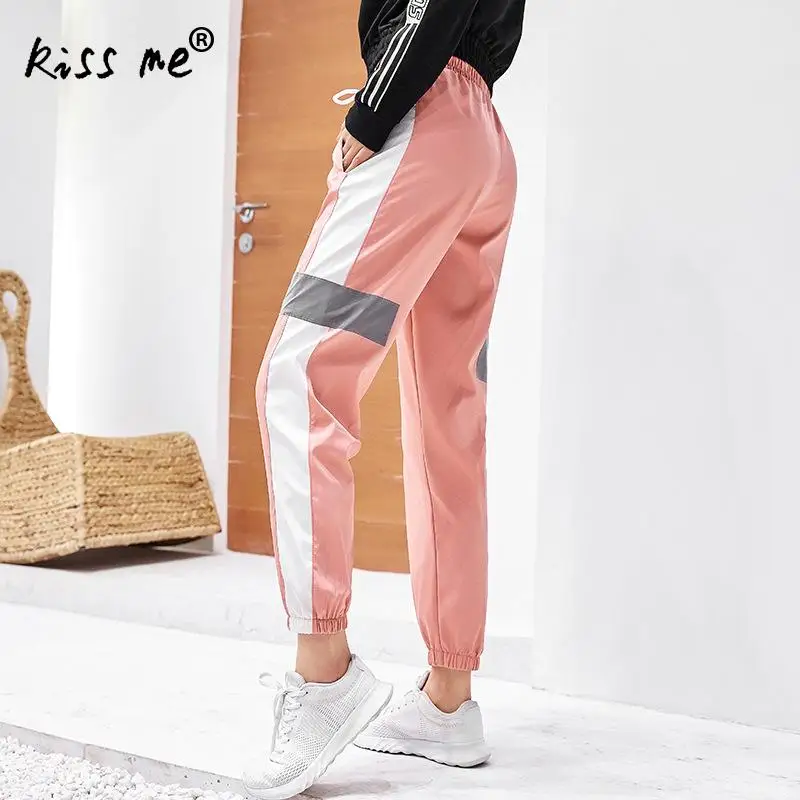 Женские спортивные брюки с карманами женские штаны для йоги высокой талией