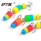 Рыболовная приманка, 4 шт. джиг Вертлюг, Мягкая приманка в виде насекомых, плавающие приманки, воблер, приманка для окуня, Поппер в виде гольяна, плавающая искусственная приманка