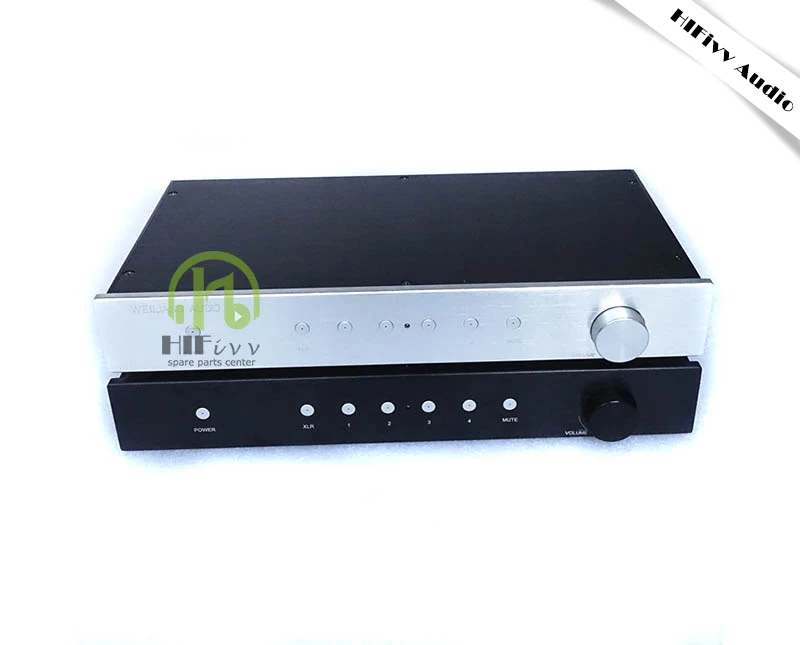 Hifivv аудио Мощность Предварительный усилитель копия MBL6010D предусилитель усилитель RCA/XLR пульт дистанционного управления версия выход хороший звук 110/220 В