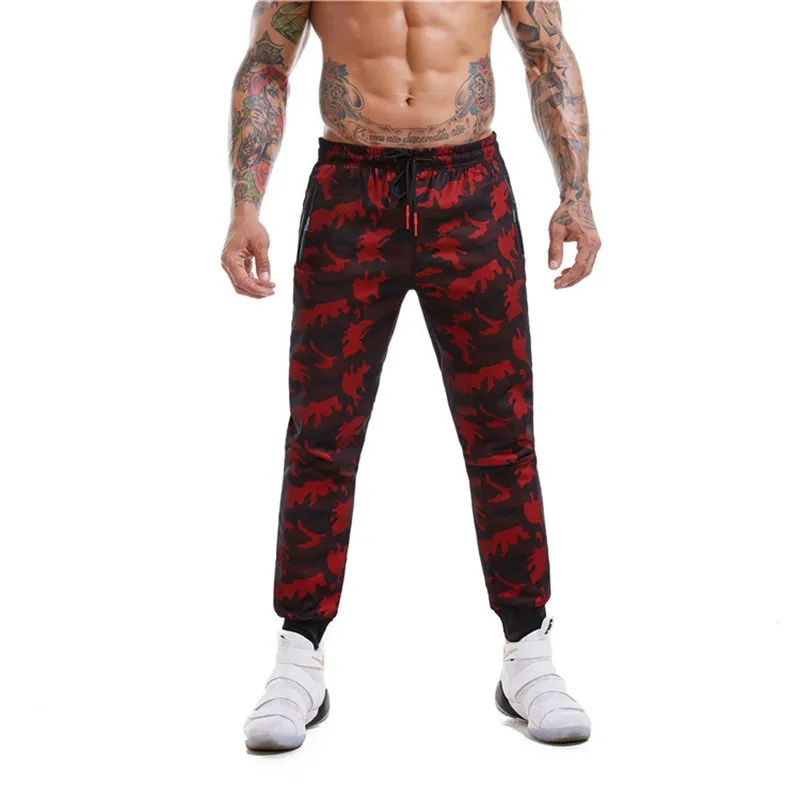 

GYMOHYEAH Brand 2018 NEW GYMS Joggers Mens Pants Camouflage Fitness Fashion Joggers Sweatpants Bottom Pants Men Casual Pants