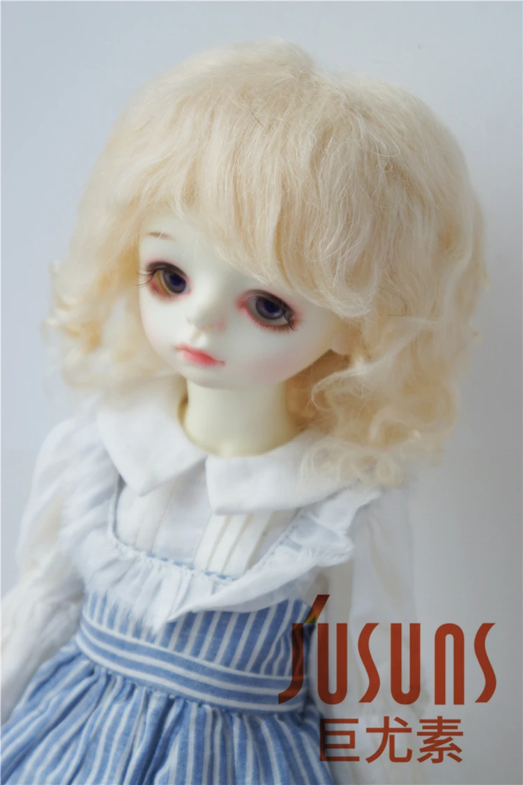 JD012 модные мягкие мохер BJD кукольные Парики Красивый мохеровый парик 9-10 дюймов кукольные парики кукольные аксессуары