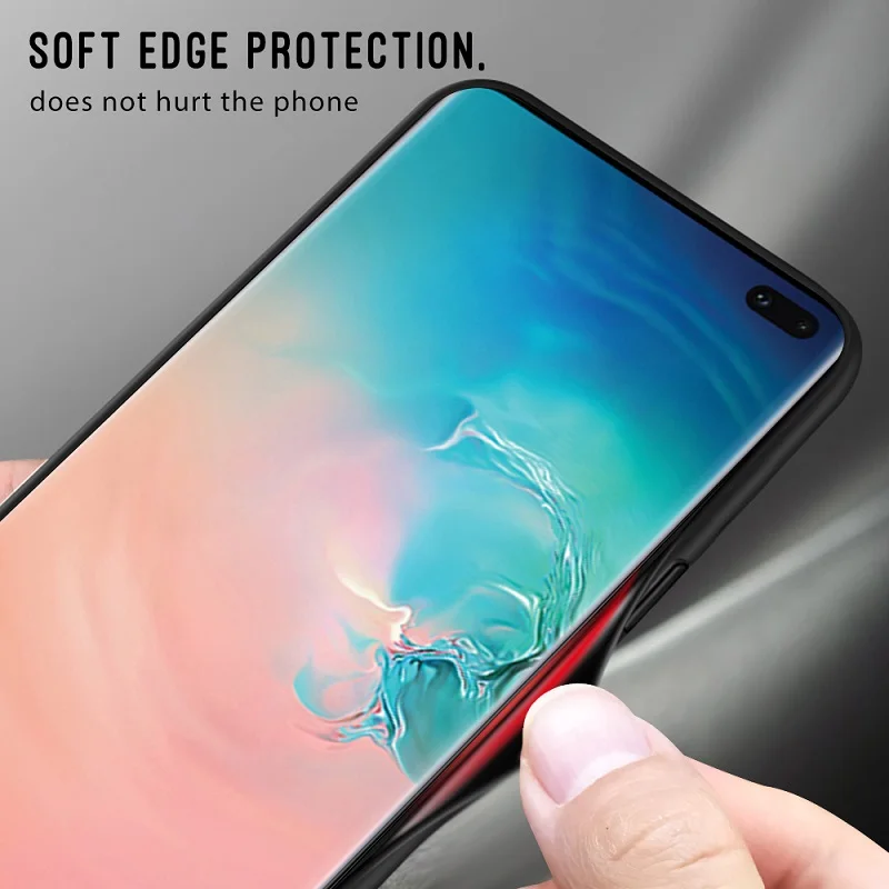 Protective Glass Phone Case for Samsung Galaxy S10 Plus Cover Bumper Coque Back Housing | Мобильные телефоны и аксессуары