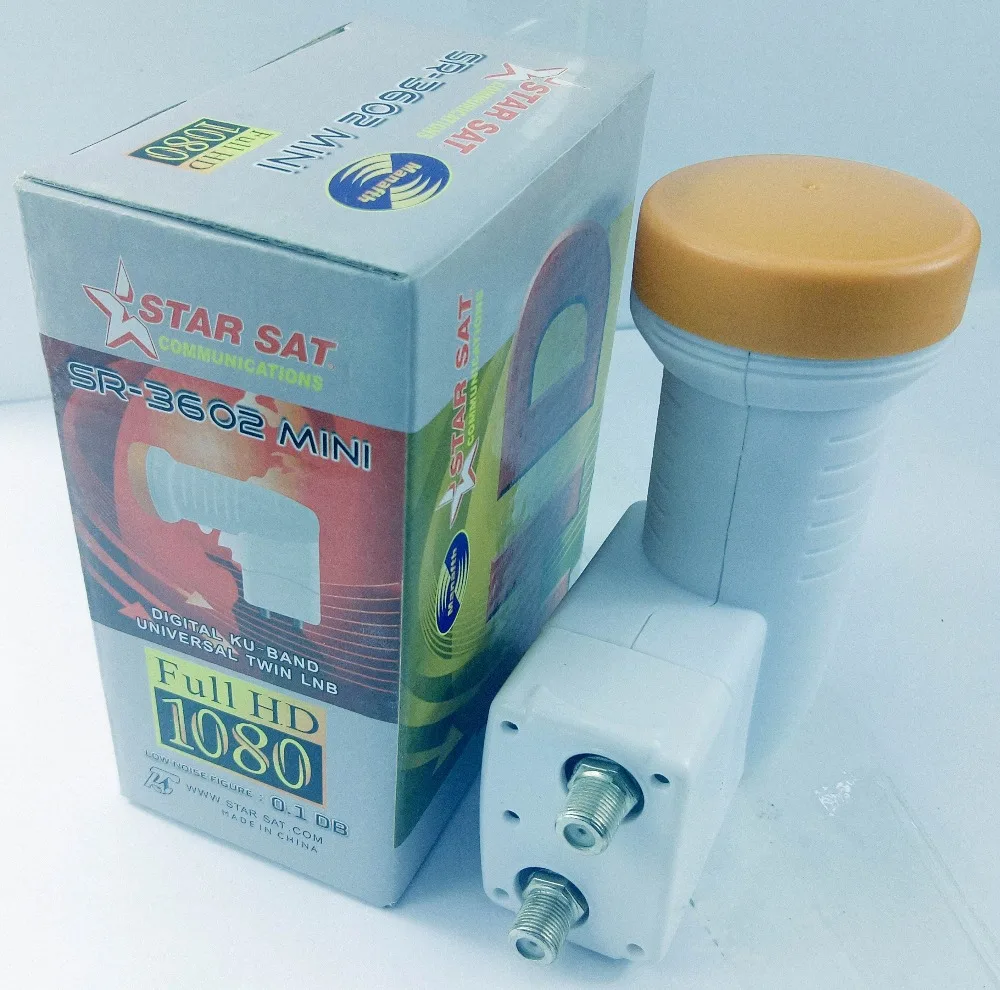 Двойной LNB SR 3602W Бесплатная доставка лучший сигнал цифровой HD универсальный KU Band с