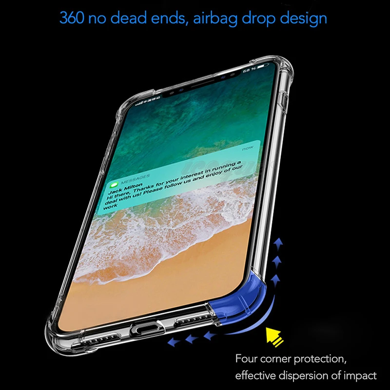 Mrgo комплект чехол для iPhone х Крышка антидетонационных Coque силиконовые Экран