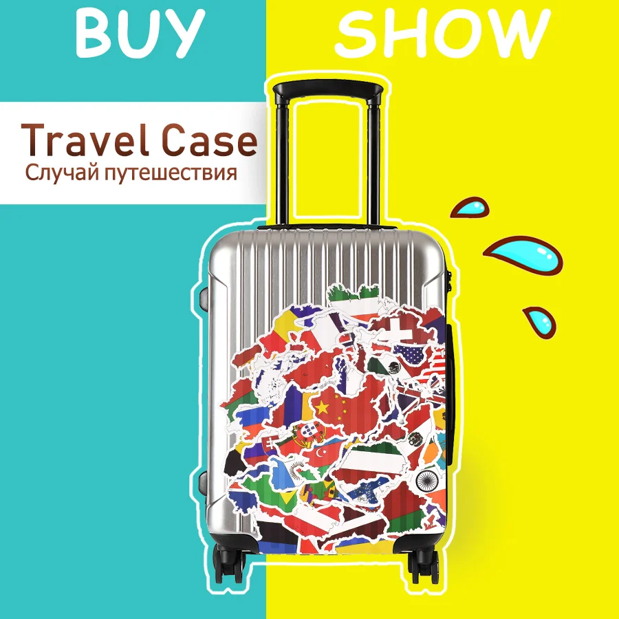 50 шт. карта страны мира Наклейка Флаг Тема каракули стикер s для украшения