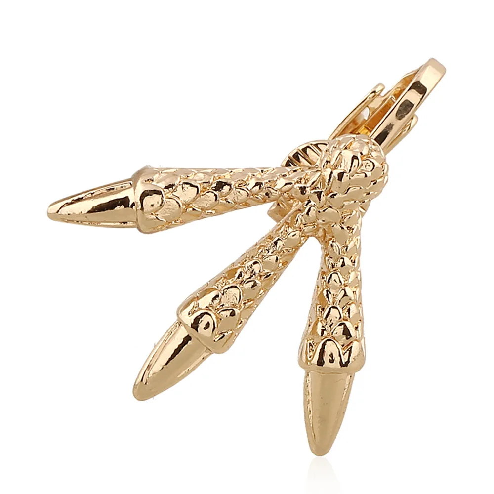 Лидер продаж клипсы в стиле панк виде черепа коготь серьги без пирсинга женское и