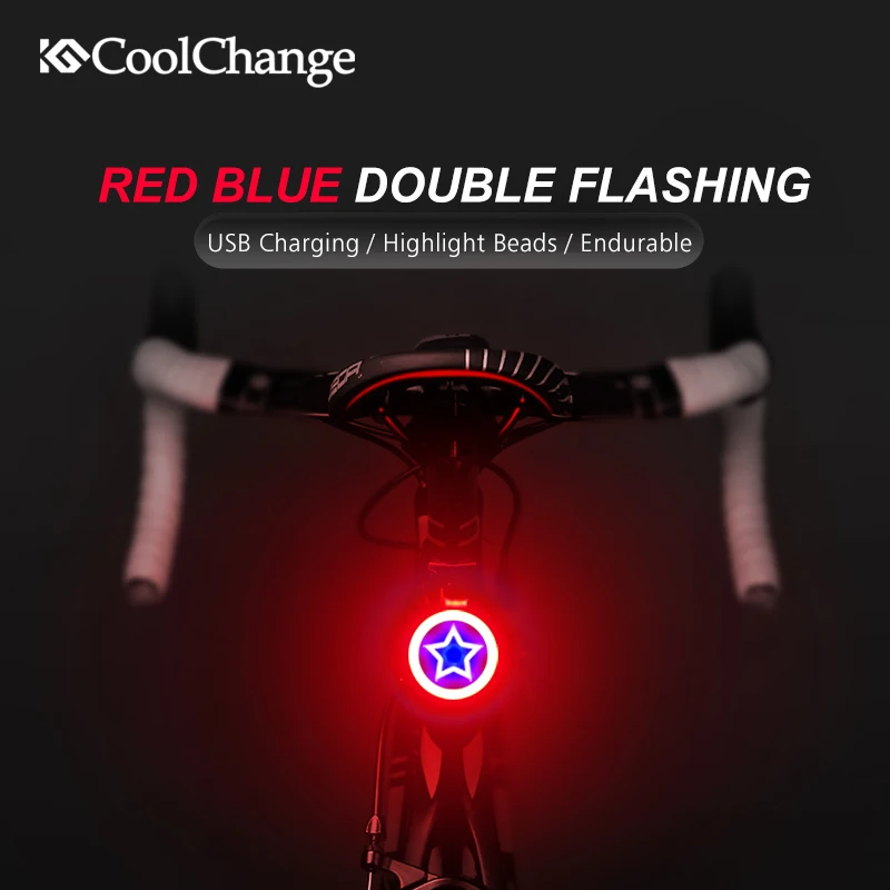 Coolchange Велосипедное освещение Велоспорт велосипед задний фонарь светодиодный