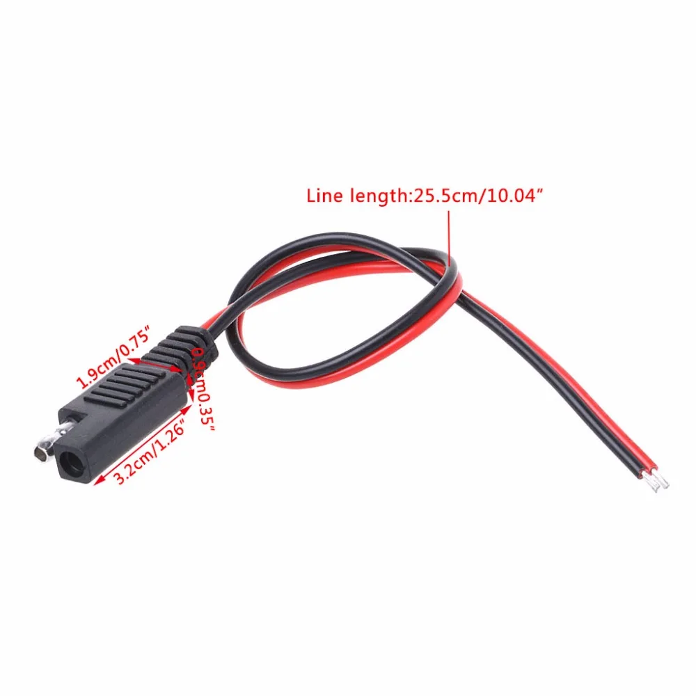 

SAE DIY Cable 18AWG DC Power Automotive Plug Extension Cord Cable