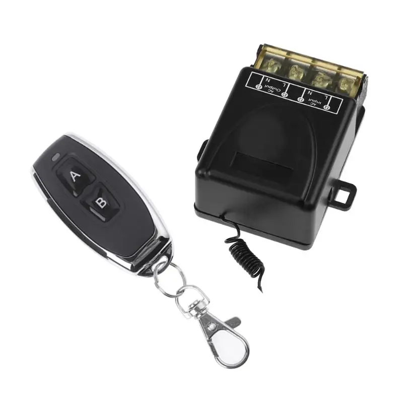 

AC 220V High Power 1 CH Remote Control Relay Switch Controller for Pump Garage Door/street lamp/Remote water pump