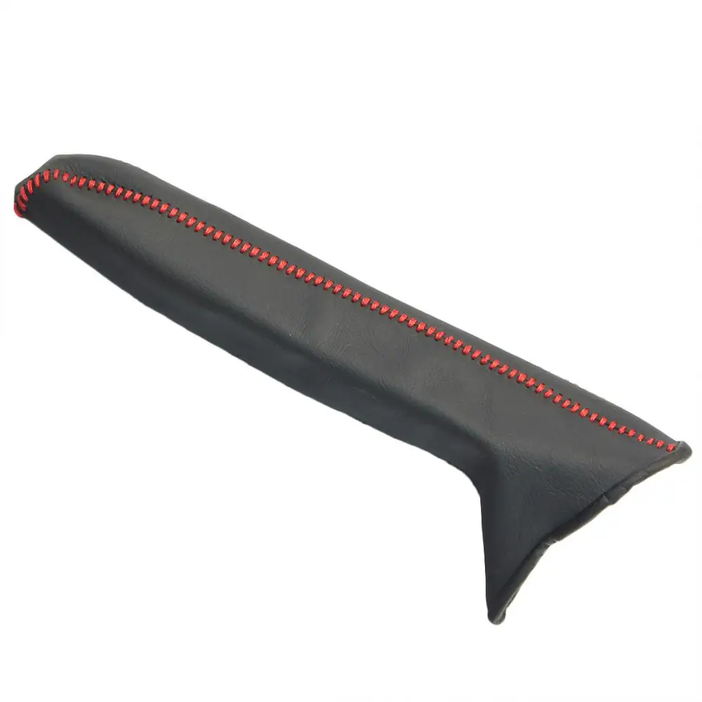 

Автомобильные чехлы ручника PONSNY чехол для Nissan NV200, чехол с ручным тормозом, кожаные рукоятки, сшитый вручную, черный