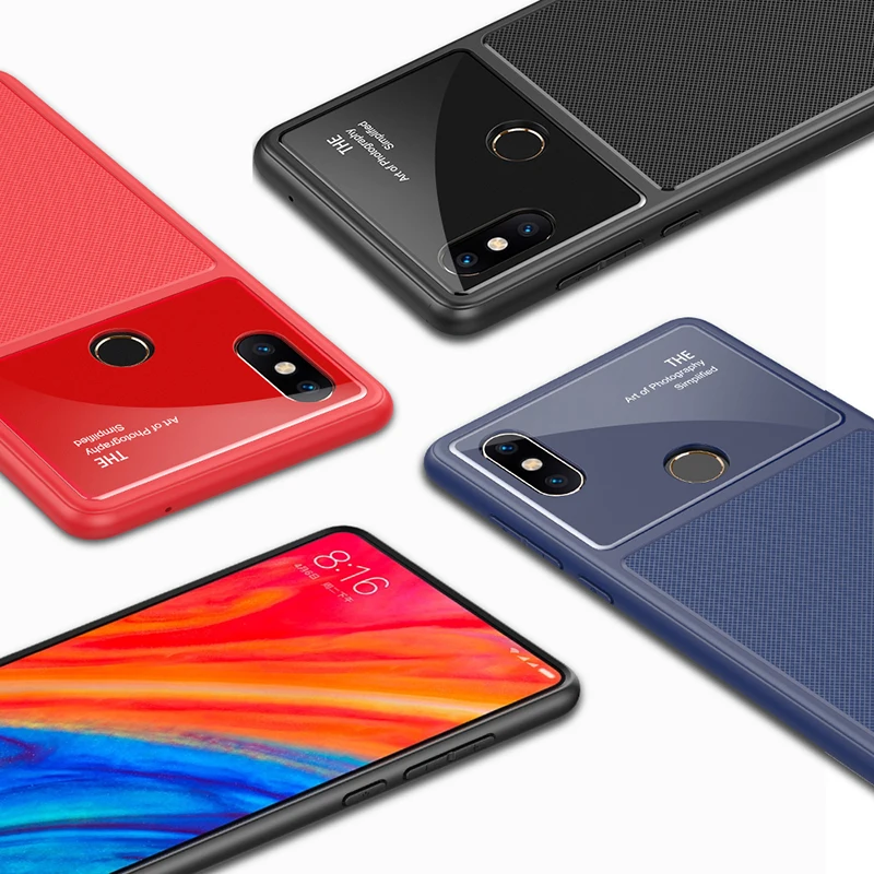 Зеркальный стеклянный чехол для Xiaomi mi mix 2s мягкий Vpower телефона xiaomi mix2s |
