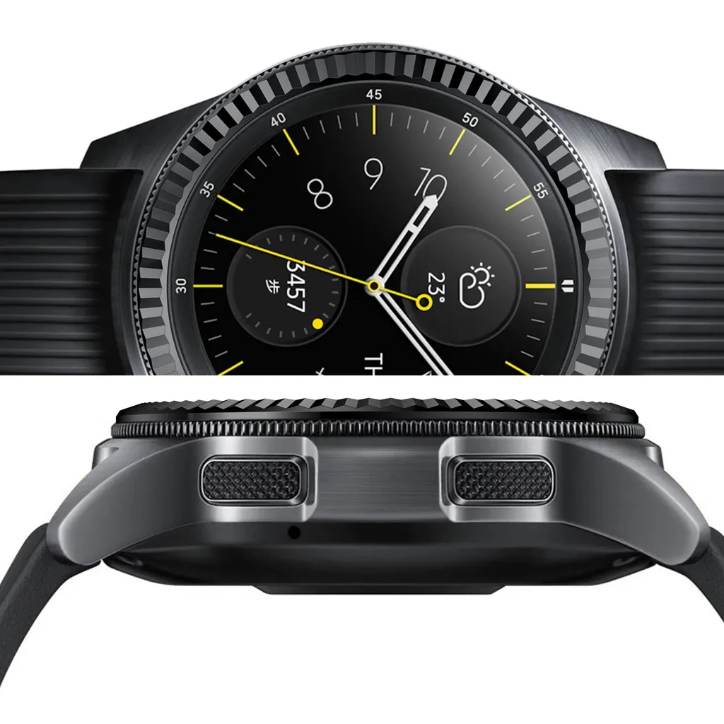 Ouhaobin клейкая крышка для samsung Galaxy Watch 42 мм клейкая Крышка для кольца с защитой от царапин из нержавеющей стали 419#2