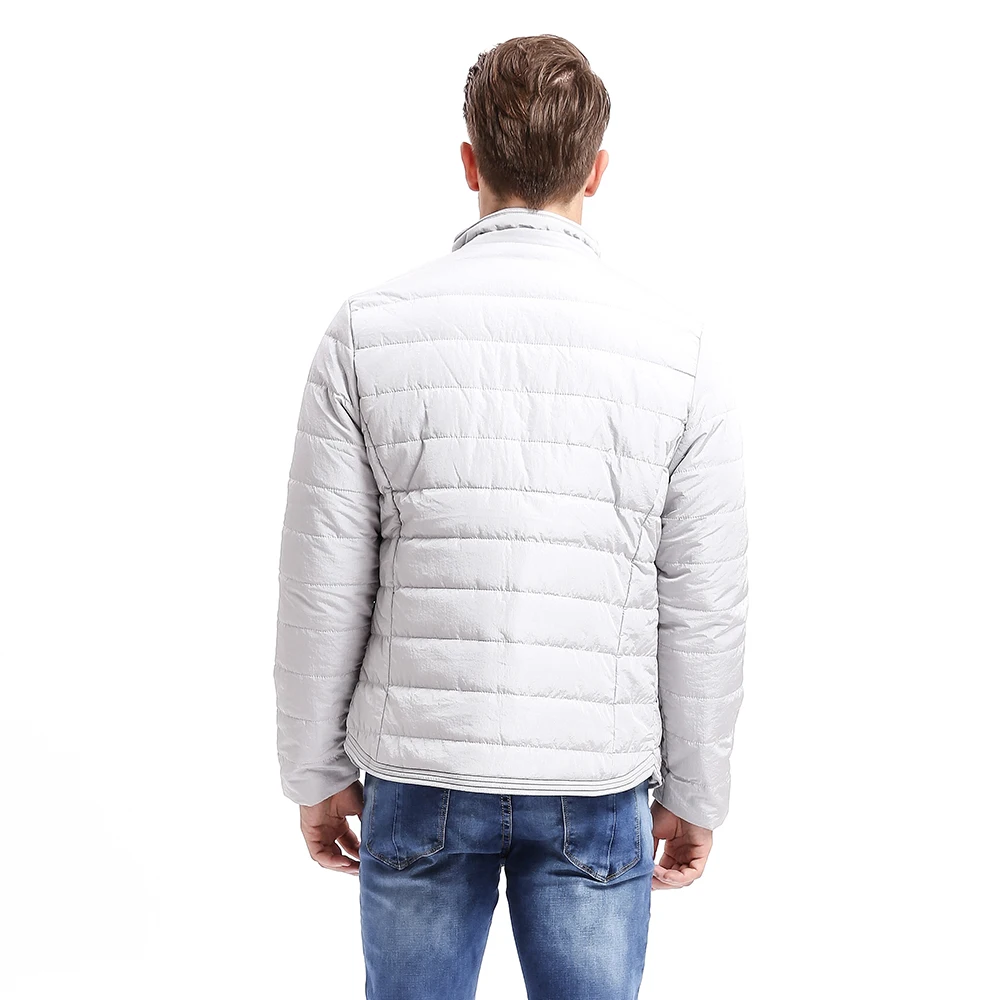 Новинка зимы 2020 мужские парки куртка однотонное пальто на молнии обычная посадка