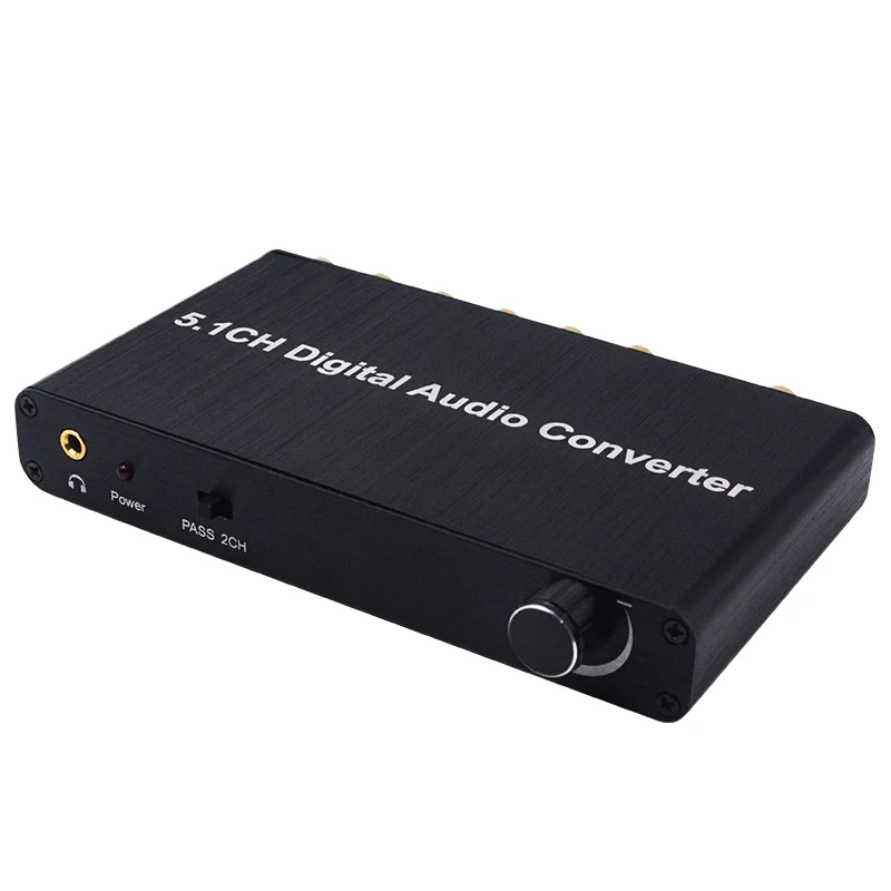 5.1CH цифровой аудио преобразователь SPDIF коаксиальный к RCA DTS AC3 усилитель