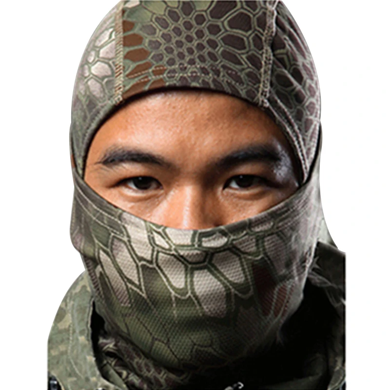 Лыжная камуфляж Балаклава маска для лица Кепки Тактическая Airsoft Охота военный