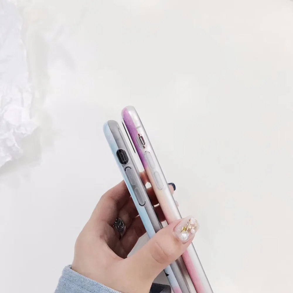 Чехол для телефона ярких цветов iphone 7 чехол X 6 S 8 Plus Модный Цветной мягкий IMD с