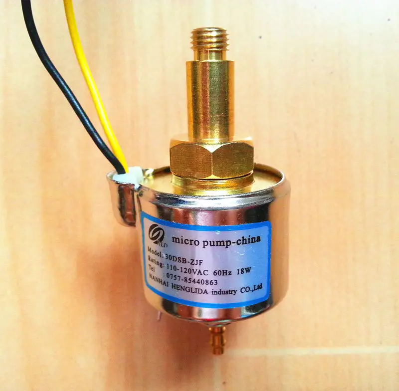 Микроэлектромагнитный насос Модель 30DCB-ZJF напряжение 110-120vac-60hz-мощность 18 Вт