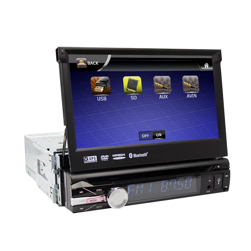 Eunavi Универсальный 1 Din 7 ''автомобильный dvd плеер радио GPS Navi авторадио стерео с