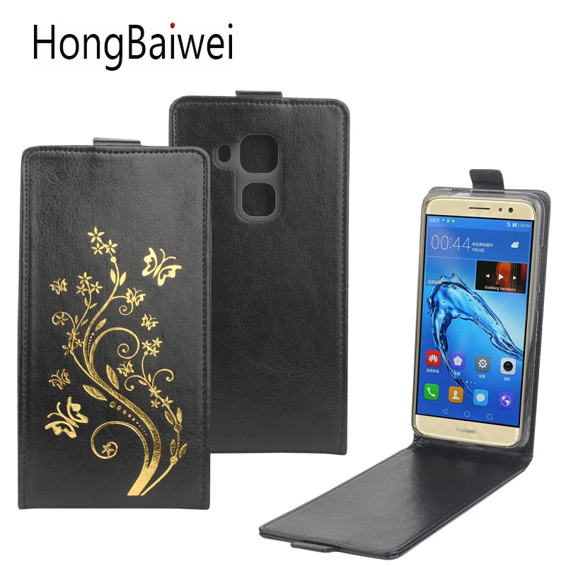 HongBaiwei чехол для Huawei maimang 5 Чехол кожаный бабочка цветок хна прозрачный флип