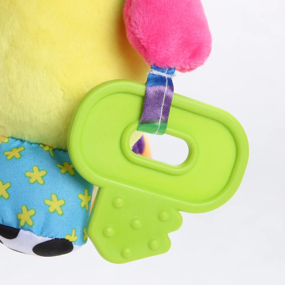 

Baby Toys 0-12 Months Raccoon Stuffed Toys Teether Bed Hanging Musical Plush Doll For Newborns Baby Rattles Mobiles Toy T004-50