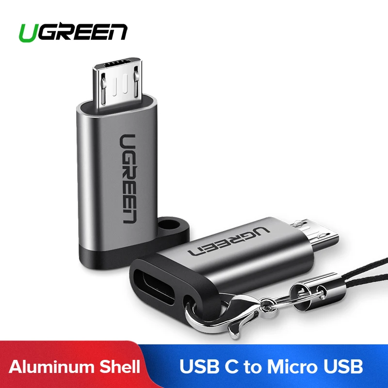 Ugreen адаптер для мобильного телефона Micro USB на USB C адаптер Microusb разъем для huawei Xiaomi samsung Galaxy A7 адаптер usb type C