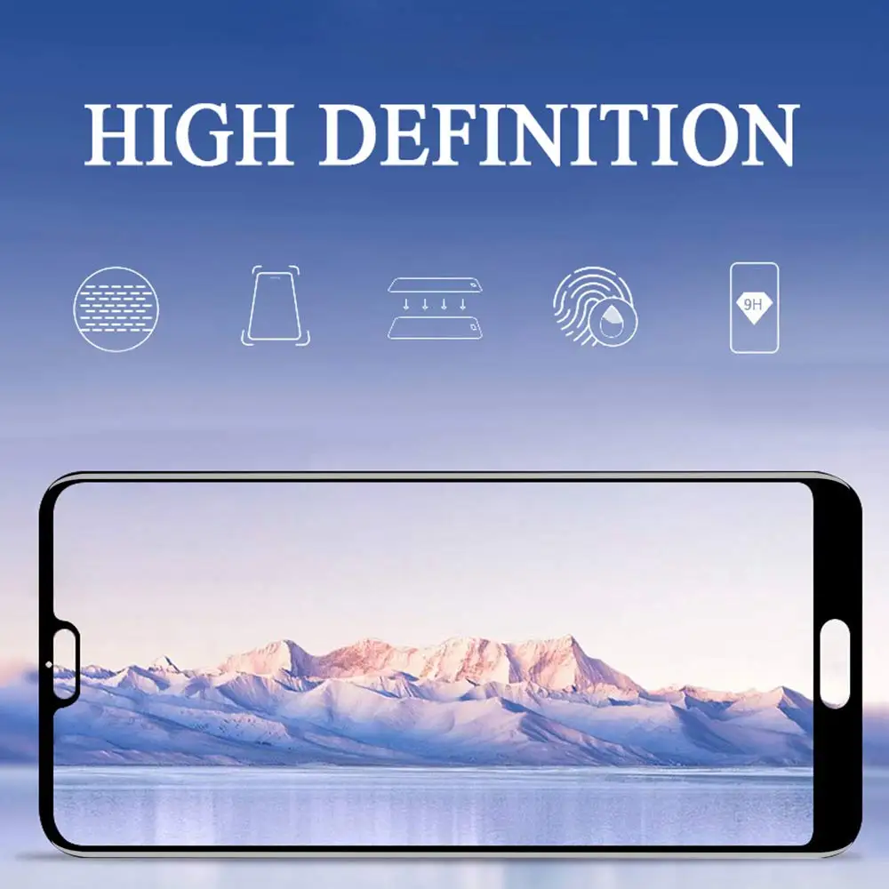 2 Pack 9D Full Cover Tempered glass For Huawei Mate 20 Pro P20 P30 Lite P smart 2019 Protector Glass huawei 10 | Мобильные телефоны