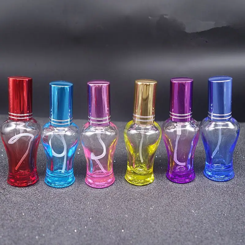10 мл мини Портативный красочные Стекло флакон для духов с пустой распылитель парфюмерии косметические