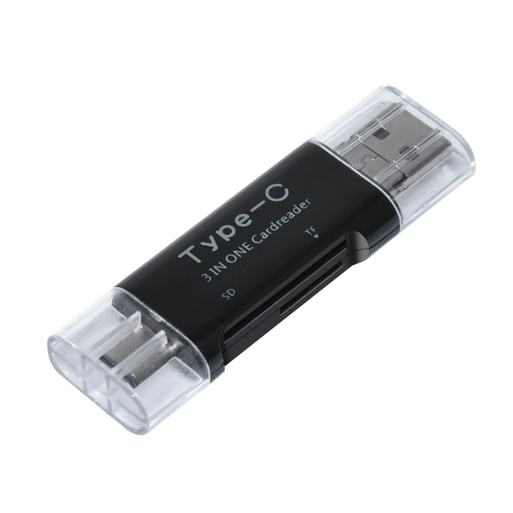 Type C USB 2 0 кардридер TF/SD Micro адаптер 3 в 1 OTG для Samsung Android Phone|Картридеры| |